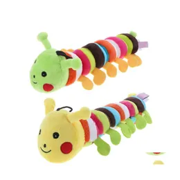 Dog Toys Chews Plush Stuffed Pet Sound Cute Caterpillar Chew Squeak For Dogs Teeth Cleaning Cats Products Chewing Toy Drop Deliver Dh9Th