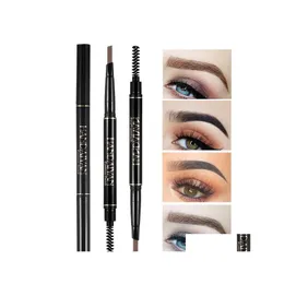 Eyebrow Enhancers Handaiyan Waterproof Pencil Wholesale Matic Eye Brow Pencils With Brush Natural Easy To Wear Makeup Tattoo Pen Dro Dhz0H