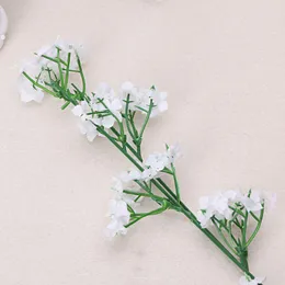 Fiori decorativi 1 per la testa Respiro del bambino romantico Gypsophila Fiore di seta Decorazioni per la casa per matrimoni