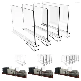 Hooks Acrylic Dividers hyllavdelare för garderober arrangörer med trähyllor garderob plånböcker separatorer