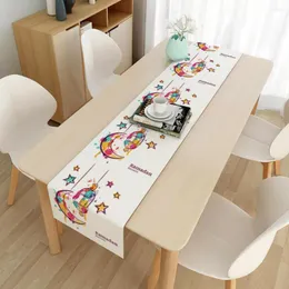 Embrulhado de presente 1pc Eid Tonelada de mesa muçulmana Decoração do Ramadã para Decoração de Tabela de Decores de Mubarak Decores de Mubarak