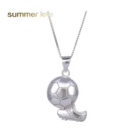 Hänge halsband mode sport fotboll för pojkemän gåvor fotboll boll halsband smycken droppleverans hänge otu8s