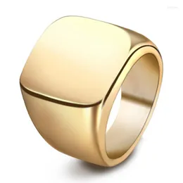 Bröllopsringar gratis gravering mode anpassad logotyp namn bredd signet ring rostfritt stål finger special gåvor för kvinnor män juvel