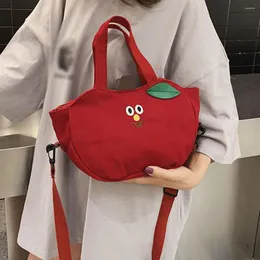 Shoulder Bags Cute Cartoon Bag Ladies Fashion Banana Canvas Diagonal Casual Handbag Mini Travel Wallet Bolsa Feminina