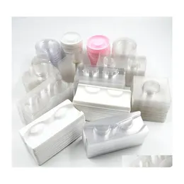 Пополняемые компакты Оптовые прозрачные/белые лотки для ресниц Пластиковые ресницы для ресниц для ресниц для упаковочной коробки квадратный бриллиант DHCS1