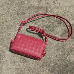 Abendtaschen 2023 Kleine Luxus-Designer-Handtasche für weibliche Telefontasche Echtleder Damen Schultergurte sind frei geknotet Crossbody