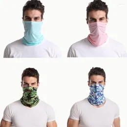 Bandane 4 pezzi Poliestere Sport Raffreddamento Ghetta per il collo Bandana Multifunzionale Estate Ciclismo all'aperto Copertura per il viso Protezione solare per Sciarpa magica