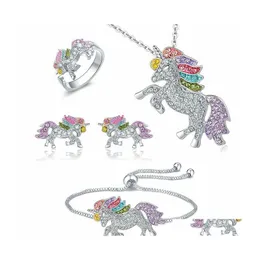 Brincos de pulseira Jóias de cavalo de cristal Jóias de cavalo