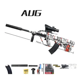 Gun Toys Aug Water Toy Manual Electric em 1 Paintball Airsoft Plastic Blaster Modelo