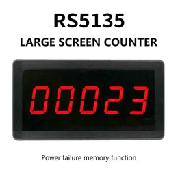 DC 12V-24V 5 Digital LED Red Tachometer RPM Speed ​​Meter Electronic Counter 0-99999rpm Hall Proximity Switch Sensor NPN