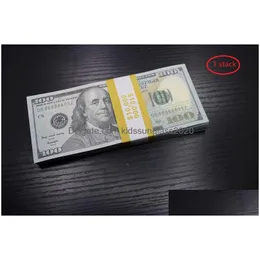 Party Games Crafts Movie Prop Banknote 10 Dollars Toy Currency Fake Money Children Gift 1 20 50 Euro Dollar Ticket Drop Delivery T Dhayx370Q