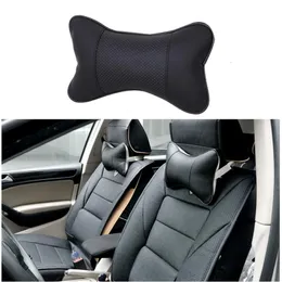 Car Seat Covers Neck Pillows PU Leather Four Season Universal Head Support Protector Headrest Backrest Rest Pillow Cushion