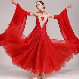 Vestido de salão de esgotão Valsa de dança moderna Vestidos de dança