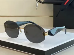 Brillengläser mit magnetischer Sonnenbrille Ovales randloses Rahmendesign 20S Diamantform geschnittener Arm beliebtes einfaches Modell UV400-Schutzbrille