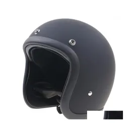 Motorradhelme Japanischer Low-Profile-Helm 500Tx Cafe Racer Fiberglasschale Leichtes Vintage-Motorrad1 Drop-Lieferung Mobi Dhil4