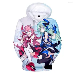 Herrtröjor 2023 Anime Honkai Impact 3 Fleece Yae Sakura Kawaii Men/Women Autumn Winter Coats Harajuku Streetwear Sweatshirt