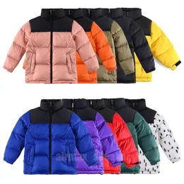 22SS Crianças Winter Down Coat North puffer Jackets feminino Fashion Face Jacket Casais Outdoor Warm Feather Outfit Outwear Casacos multicoloridos