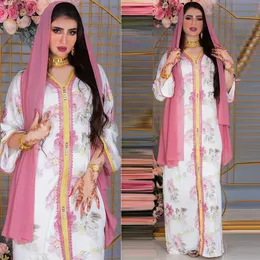 Vintage Burgundy Fas Kaftan Gece Elbise 2022 Dubai Müslüman Uzun Kollu Altın Dantel Arap Balo Elbiseleri Boncuklu Resmi Parti Gowns Vestidos Robe De Soiree Mariage