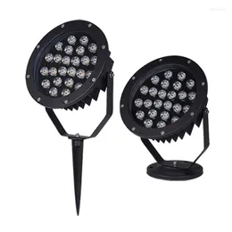 Bitar utomhus LED Spot Light 3W 6W 12W 18W 24W 36W 48W Vattentät gräsmatta Spike Tree Lamp IP65 översvämning