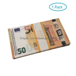 ألعاب الحفلات الحرف الحرف Prop Pancnote 10 دولارات Toy Currency Money Money Gift 1 20 50 Euro Dollar Ticket Droper