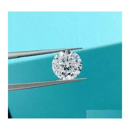 Other Real 0.55Ct D Color Vvs Round Cut Moissanite Loose Stones 16 Heart Arrow Pass Diamond For Diy Jewelry Makingother Otherother D Dhtcw