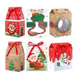 Gift Wrap Boxes Christmas Cookie Bagscandy Party Giving Giftstin Wrapping Favors Paper Treat Bulk Mini Recyclable Packagingcraft