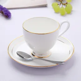 Fincan tabağı beyaz kahve fincanı tabak lüks nordic modern yüksek kaliteli seramik hediye kutusu tazza colazione içecek eşyası