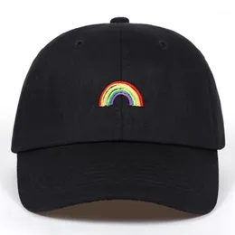 Ball Caps Wysokiej jakości czapka baseballowa unisex mężczyzn marka bawełniana tęczowa rain snapback hip hop hats tata kapelusz kość garros1