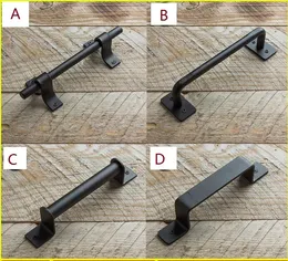 Handles Black Country Barn Sliding Door Pull Hardware Antique Vintage & Pulls