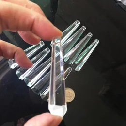 Ljuskrona Crystal 5pc hexagon drop glas Icicle prism feng shui hängande hänge krans del diy hantverk leverans 63mm 2.5in