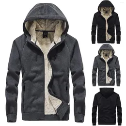 Erkek hoodies moda ceket sonbahar kış artı hoodie kadife fermuar kalınlaşmış polar dış giyim erkek erkek sweatshirt ceketleri