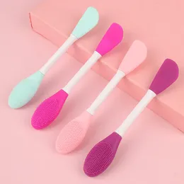 Makeup Brushes Esha Silicone Double-Ended Face Mask Brush Facial Cleansing