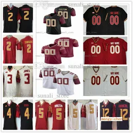 American College Football Wear Custom Florida NCAA College State 11 Warren Thompson Jerseys Asante Samuel Jr. Amari Gainer 53 Maurice Smith Charlie Ward Travis 3 Cam