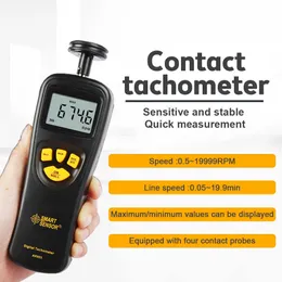 Elde Taşınmış LCD LCD Dijital Takometre Speedometre Tach Metre Geniş Ölçüm Rang 0.5 ~ 1999 RPM Hız Test Cihazı