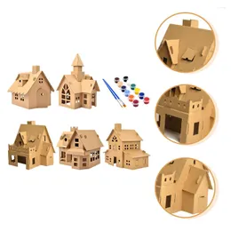 Formy do pieczenia 5 zestawów DIY Cardboard House Holiday Village