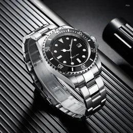 Wristwatches ADDIESDIVE Men's Watches Quartz C3 Super Luminous Calendar 200m Waterproof Diving Fashion Stainless Steel