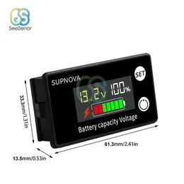 DC8-100V LCD Digital elektricitetsmätare 6133A Batterikapacitetsindikator LITIUM LIFEPO4 Leadsyra Cell 12V 24V 48V 72V Voltmeter