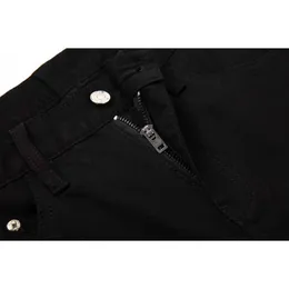 Jeans da uomo firmati pantaloni da uomo Designer jean Pantaloni Uomo Donna Autunno Inverno Pantaloni in denim nero Pantaloni slim fit Trend Vita media Jeans elastici oversize Q6I0