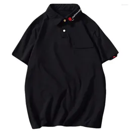 Męska marka Polos Brand Short Shirt High Qualit Men Słynieńca kwiat Japan Hawaii 2023 Man Solid Regular Casual