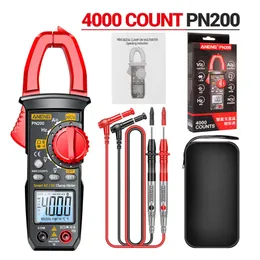 PN200 Digital Clamp Meter DC/AC 600A ström 4000 räknar multimeter Ammeter Spänningstestare Car HZ Capacitance NCV OHM Test