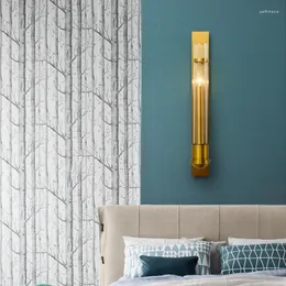 Wandlampen Nachtlichtlampe Wohnzimmerzubehör Moderne Luxus-Wohnkultur Luminaria Metall
