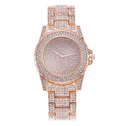 Wristwatches Three-color Quartz Watch Fashion Casual Steel Band Spot Direct Sales Gypsophila Ladies Diamond