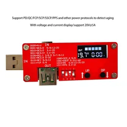 PD2.03.0/QC2.03.0 Szybki ładunek Wyzwalacz prądu cyfrowego Miernik Miernik Ammeter Coulometr Charger Mobilny Zasilacz Tester USB
