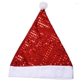 Christmas Decorations Deluxe Sequin Santa Hat Outfit Accessory For Nativity Fancy Dress