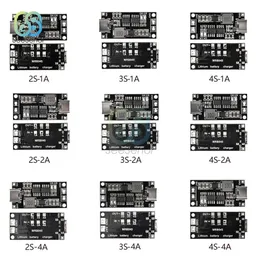 DIY 18650 21700 3.7V 리튬 배터리 스텝 업 부스트 리포 중합체 리-이온 충전기 다중 세포 2S 4S 4S 5V Type-C ~ 8.4V 12.6V 16.8V