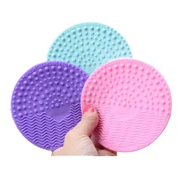 Makeup Brushes 1pcs Silicone Brush Cleansing Pad Palette Cleaner Cleaning Mat Washing Scrubber Cosmetic Make Up ToolsMakeup