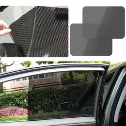 Car Sunshade 2pcs Sticker Static Adhesion Decals Anti-UV Protection Automobile Window Cover Reuseful Stickers