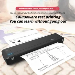 Printers Portable A4 Printer Mini Theatray Machine Bluetooth USB встроенная батарея может распечатать в любое время
