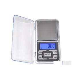 Weighing Scales Electronic Lcd Display Scale Mini Pocket Digital 200G 0.01G Weight Drop Delivery Office School Business Industrial M Dhf4R