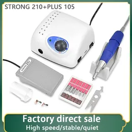 Nail Drill & Accessories Strong Arrival Drills Manicure Machine Pedicure Electric File Bits 210 Plus PRO 105 105L Handpiece 65W 35000rpm